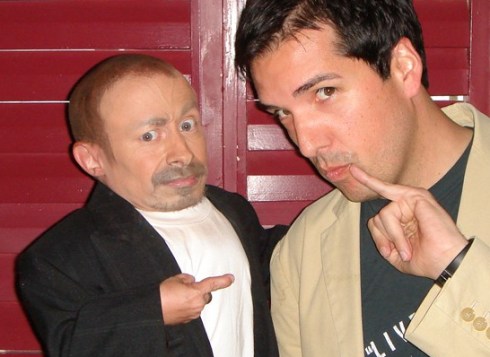 Mini Me and Me (a.k.a. Verne Troyer) by Bit Boy